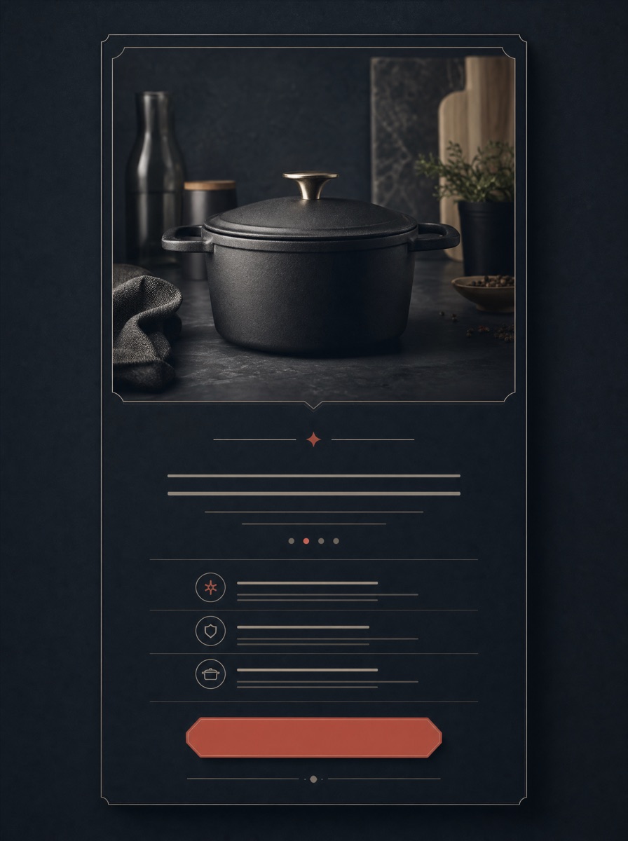 Editorial product box style